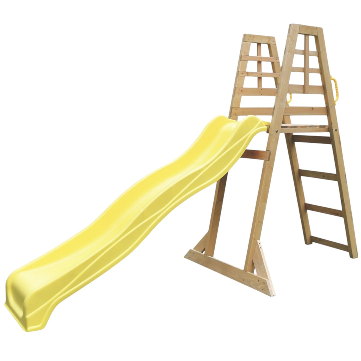 Детска Дървена Катерушка с Пързалка 2.2 м GINGER HOME, За Игра на Двора