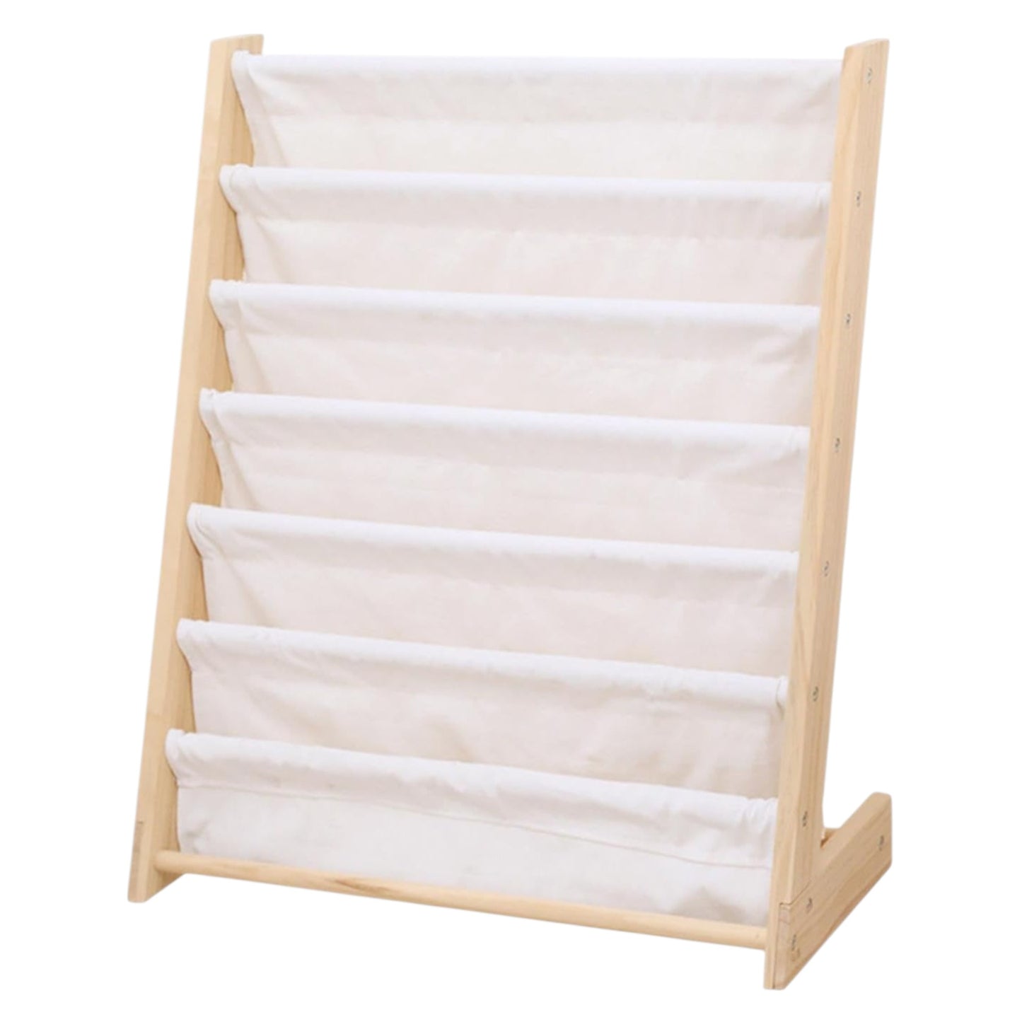 Wooden children's organizer with shelves for toys and books - DOGS