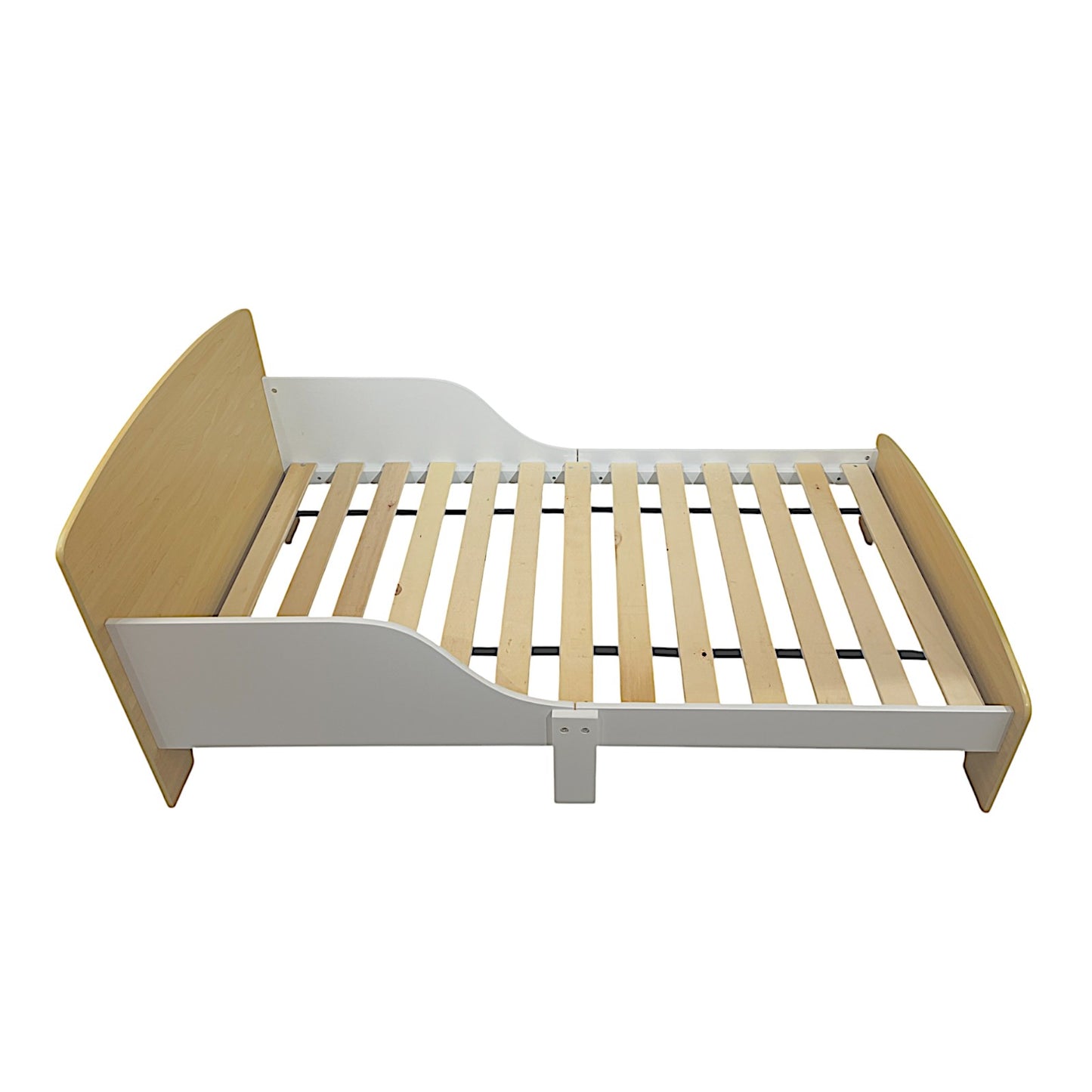 Детско Дървено Легло със Защита и Подматрачна Рамка 140/70 см – GINGER HOME