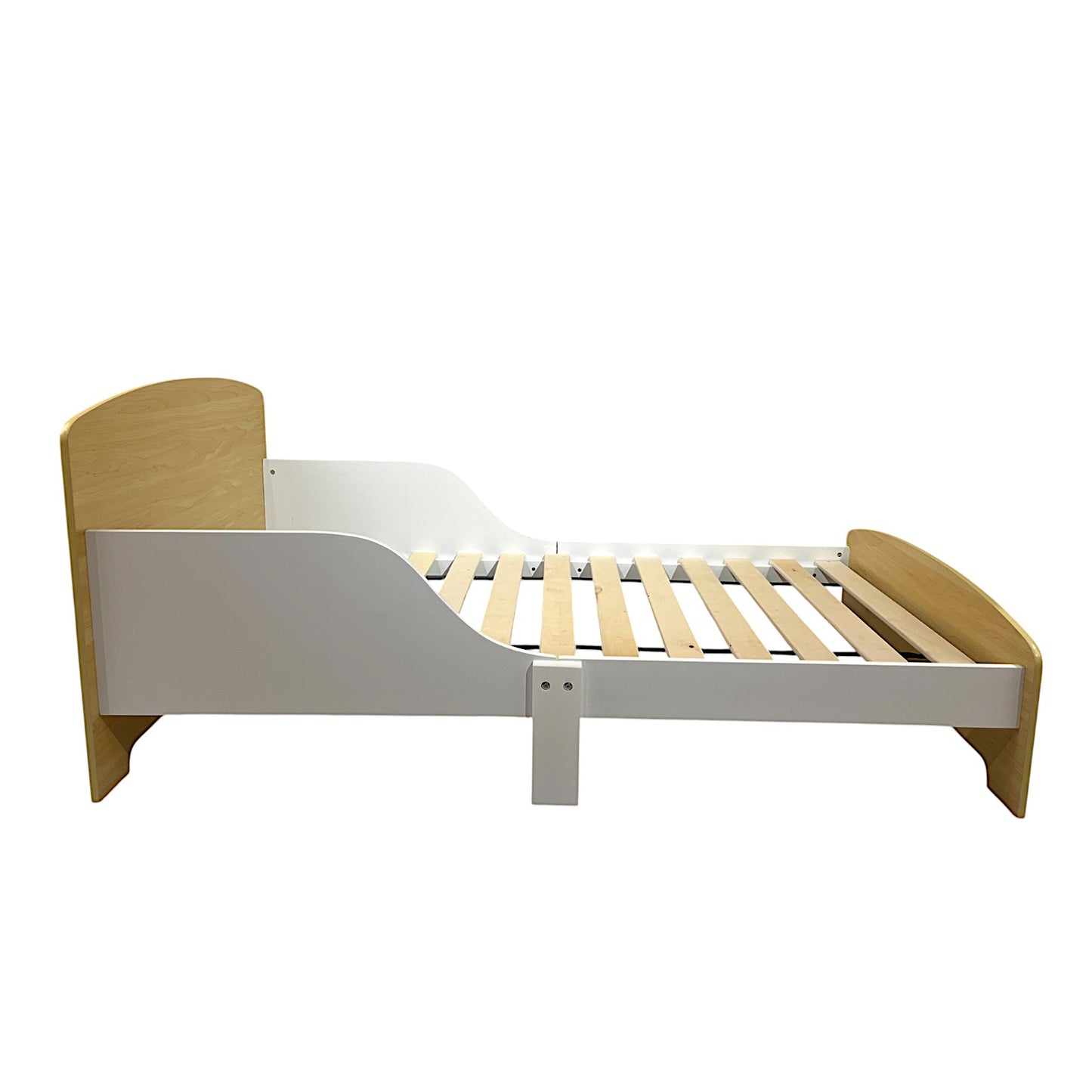 Детско Дървено Легло със Защита и Подматрачна Рамка 140/70 см – GINGER HOME