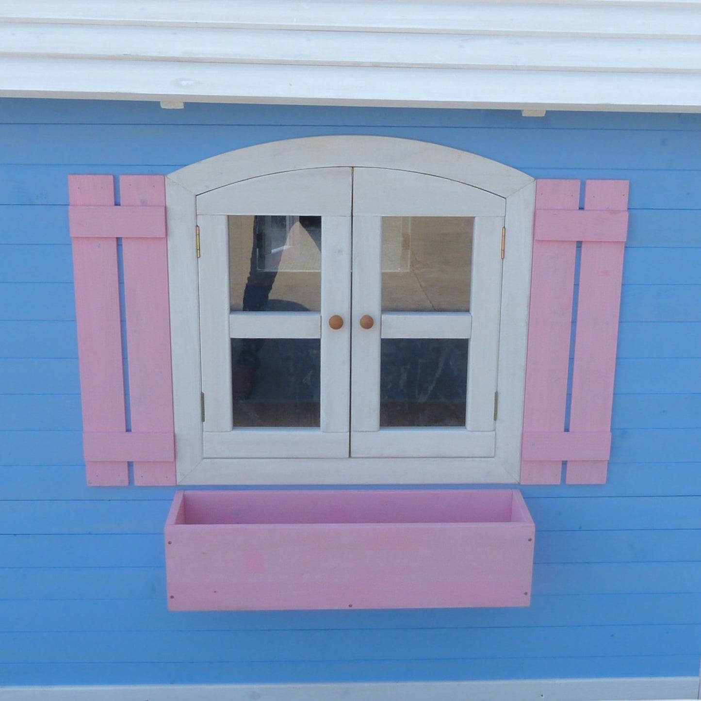 Голяма Дървена Детска Къща с Веранда GINGER HOME, 194x229x210 см, за Игри и Забавления на Открито