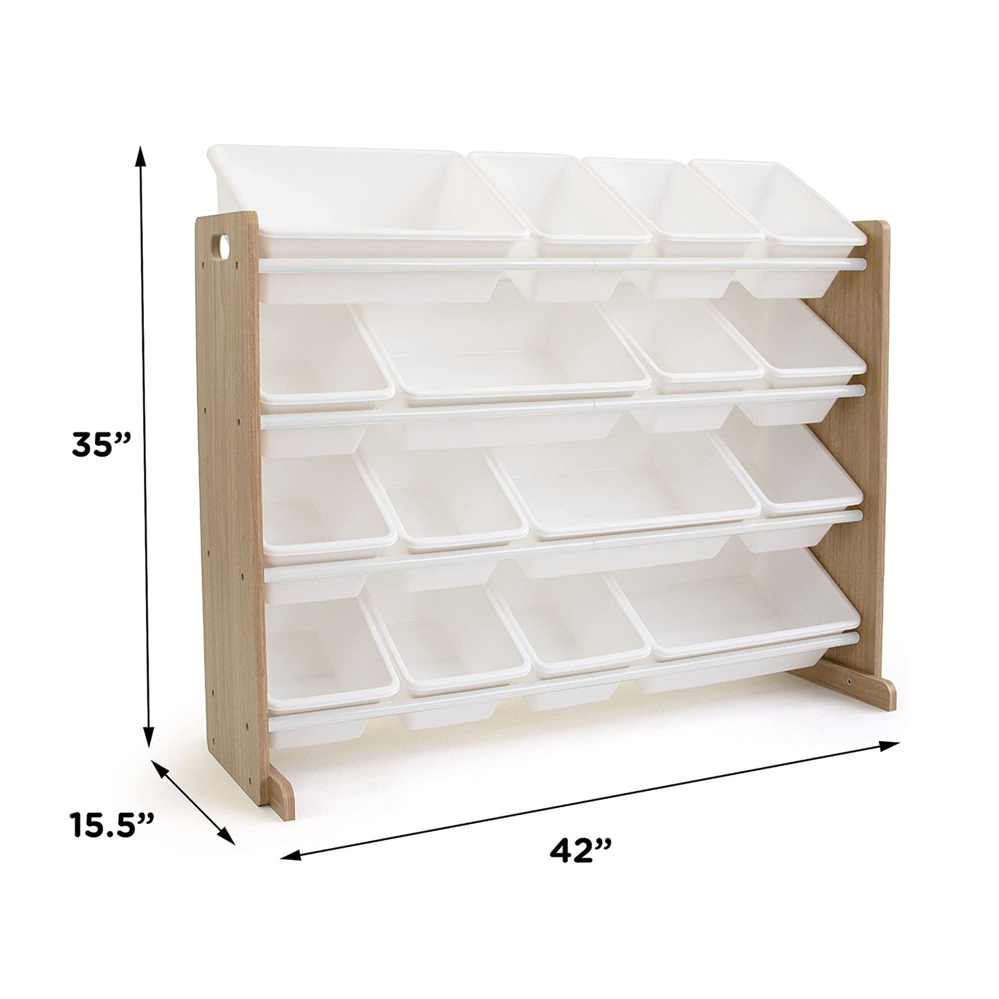 Органайзер за Детски Играчки GINGER HOME дърво и бяло JWTR-3278