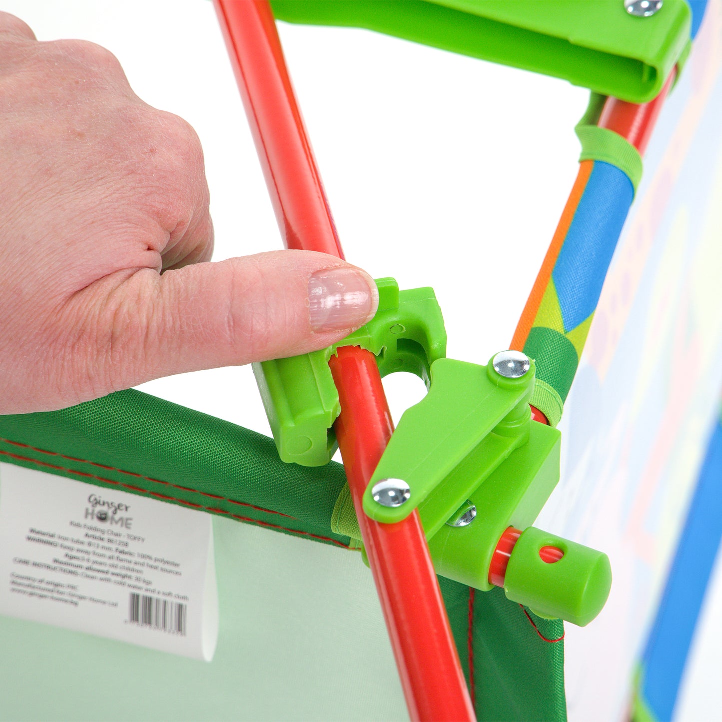 Children's folding chair TOFFY, with armrests - for the home, the garden and the beach