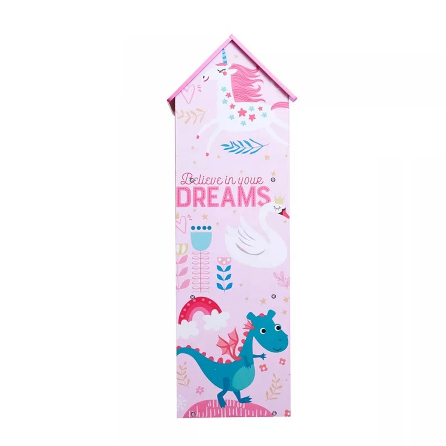 Детска Дървена Етажерка за Съхранение на Играчки и Книжки - Къщичка DREAMS