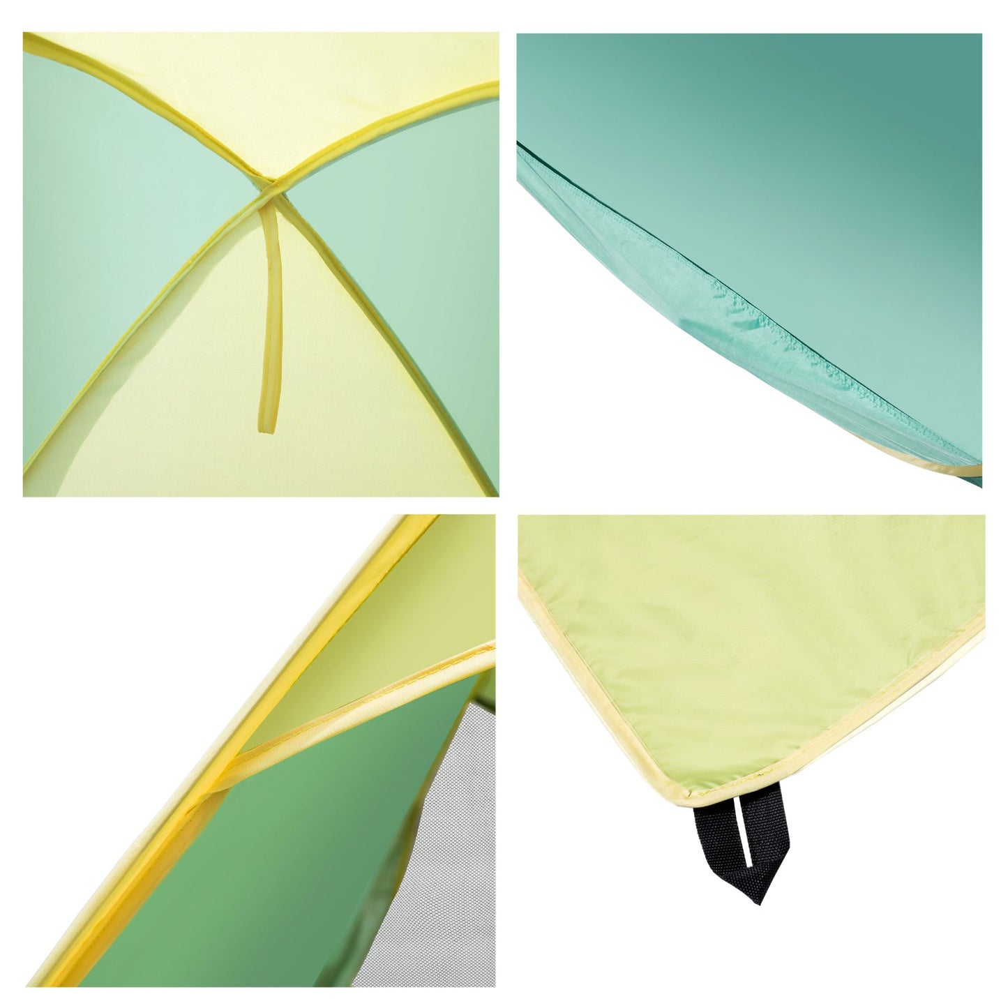 Детайли на детска pop-up палатка GINGER HOME със здрава и стабилна конструкция