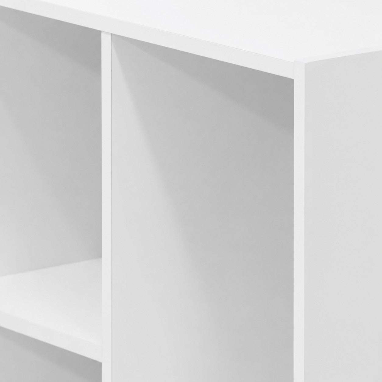 Детска Етажерка GINGER HOME с 5 Отделения, Бял Органайзер за Книги и Играчки, 49.5×24×80 см