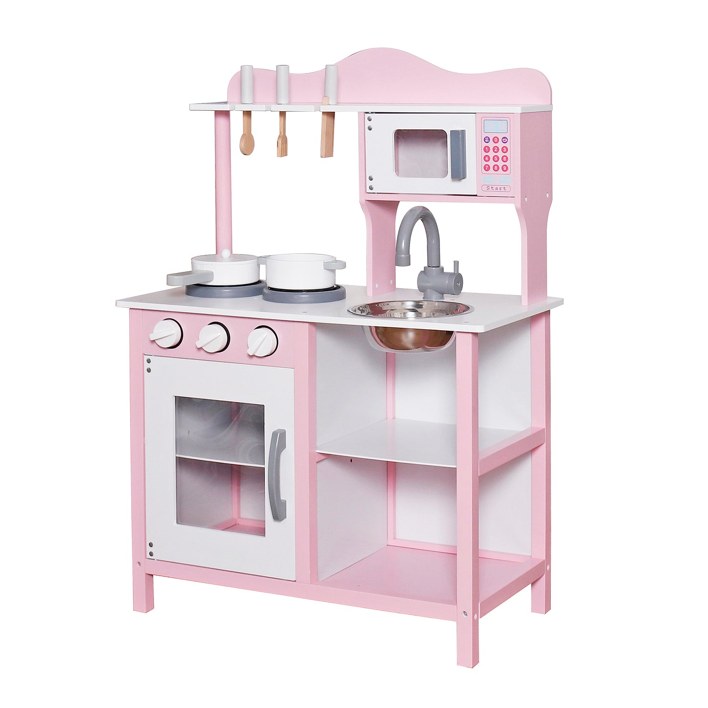 Детска Дървена Кухня GINGER HOME Розова W10C404I