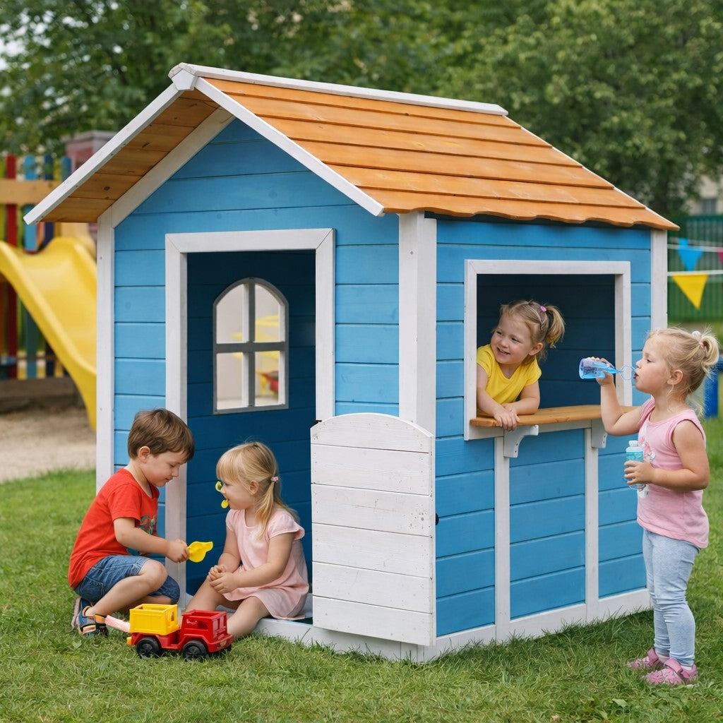 Детска къщичка за ролеви игри GINGER HOME в градина