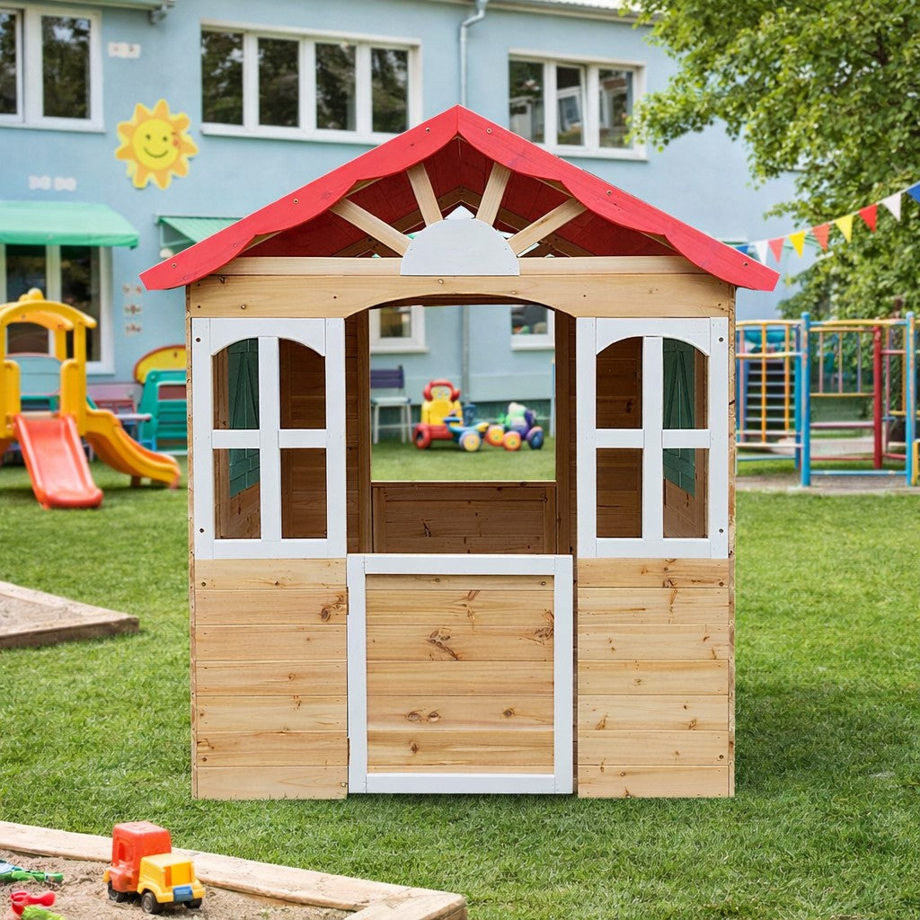 Детска къщичка за ролеви игри на открито в градина
