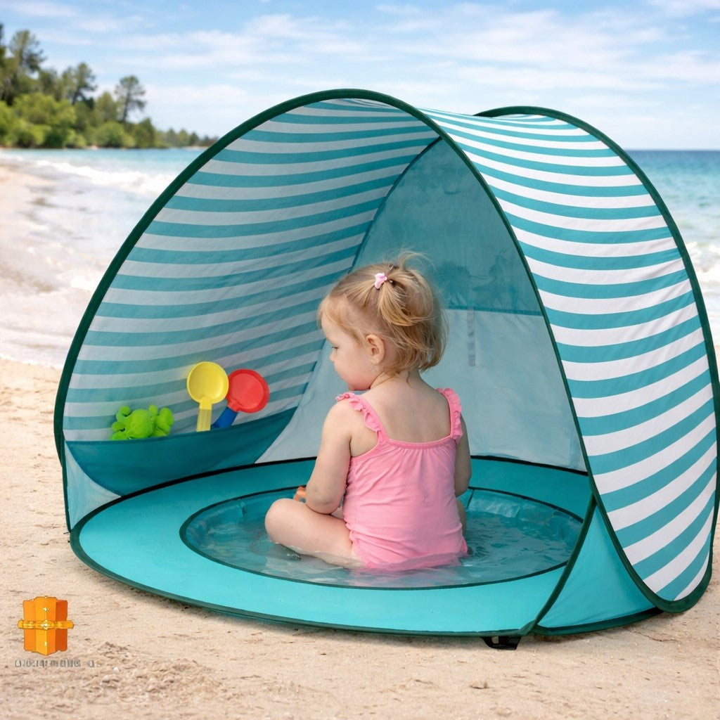 Детска pop-up палатка за игра с дете на плажа, сенчесто пространство, GINGER HOME