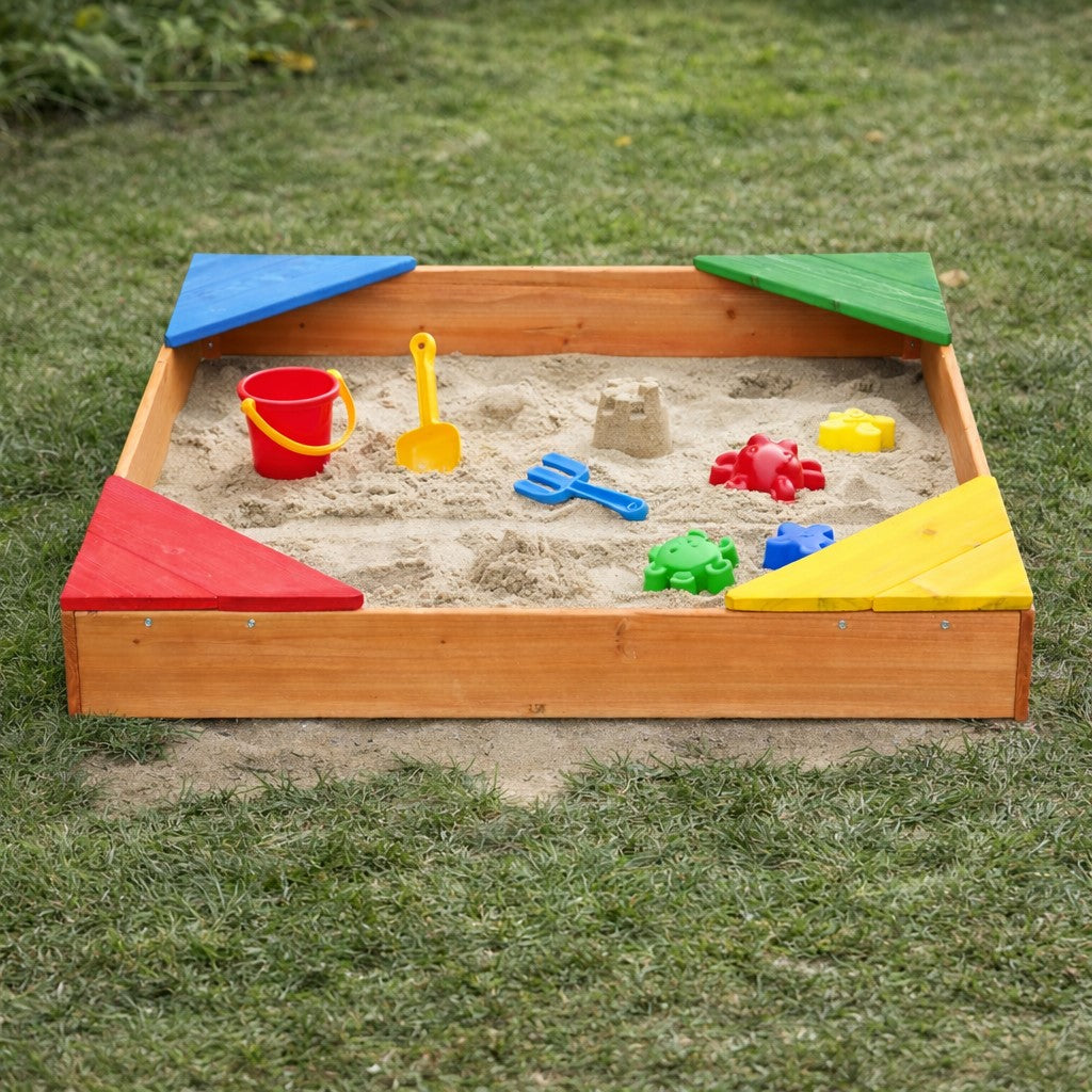 Детски пясъчник GINGER HOME с пясък и играчки за външна употреба