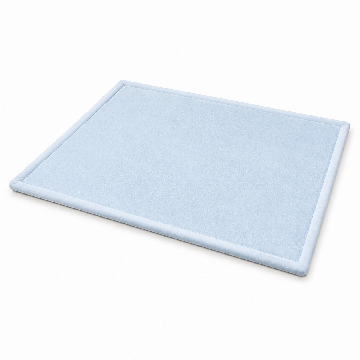 Детски Мемори Килим GINGER HOME LOLLA, 150x200 см, 3,5 см Дебелина, Кадифено Мек Водоустойчив Горен Слой, Мемори Пяна, Противохлъзгаща Основа, Син