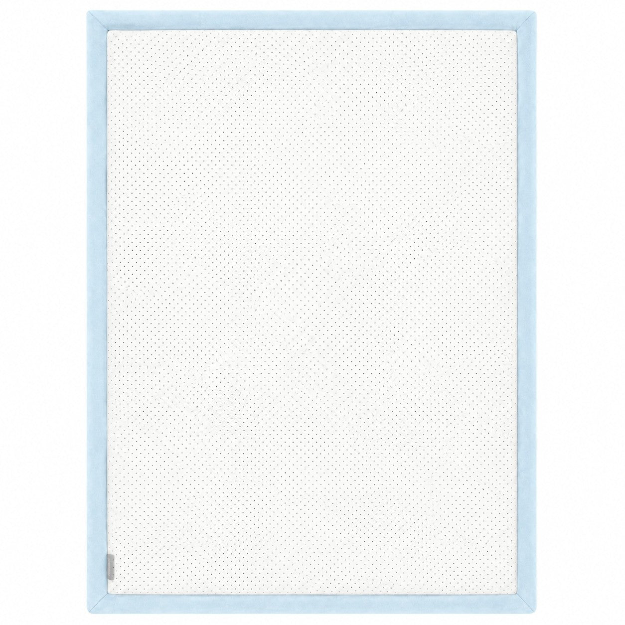 Детски Мемори Килим GINGER HOME LOLLA, 150x200 см, 3,5 см Дебелина, Кадифено Мек Водоустойчив Горен Слой, Мемори Пяна, Противохлъзгаща Основа, Син