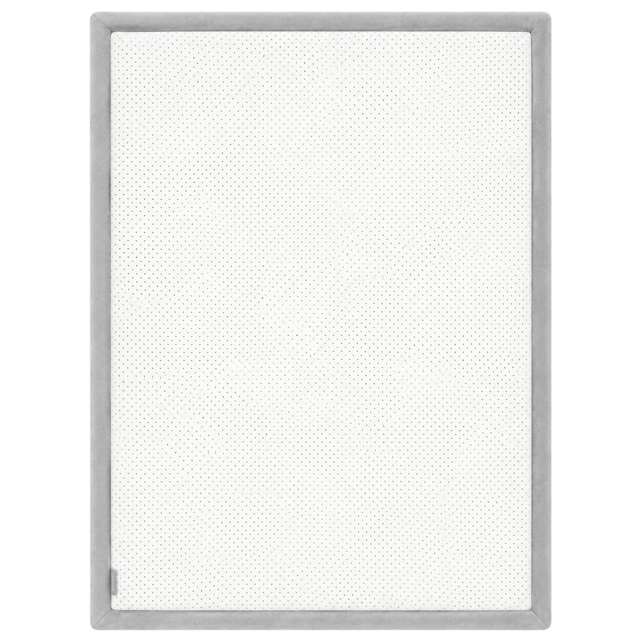 Детски Мемори Килим GINGER HOME LOLLA, 150x200 см, 3,5 см Дебелина, Кадифено Мек Водоустойчив Горен Слой, Мемори Пяна, Противохлъзгаща Основа, Сив