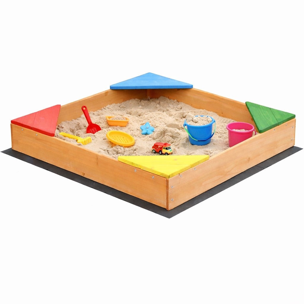 Детски пясъчник GINGER HOME с пясък и аксесоари за игра на открито