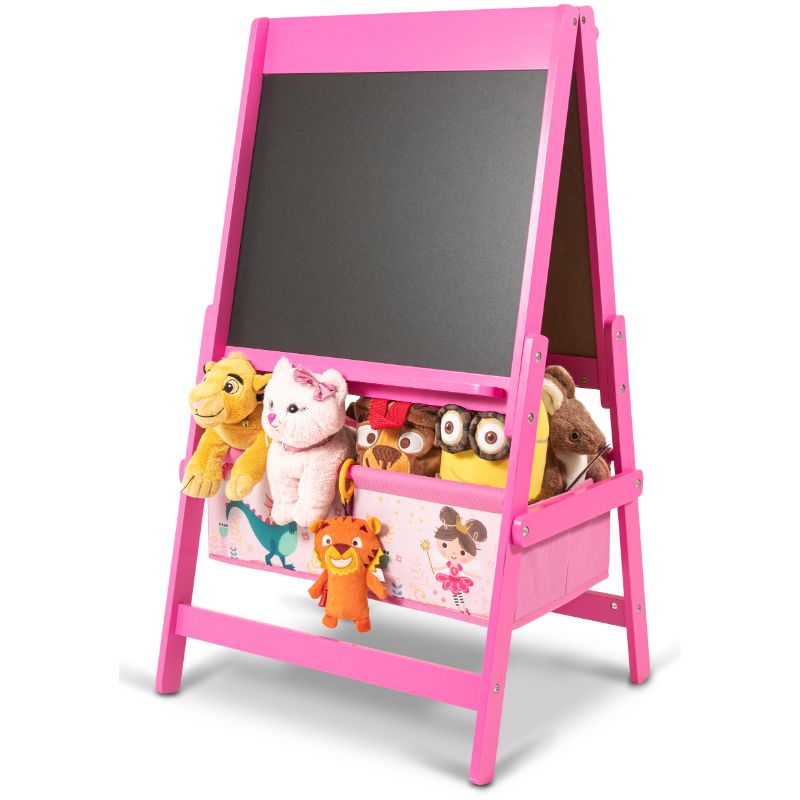 Children's wooden board for writing and drawing, double-sided - DREAMS
