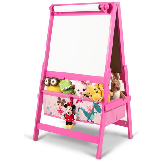 Children's wooden board for writing and drawing, double-sided - DREAMS